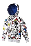 Nintendo Super Mario Boys' Sweatshirt Hoodie 1 Pack White - Medium
