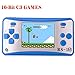 Portable Handheld Game Console Gaming Player Birthday Gift for Kids Built in 168 Classic Retro Games(Blue)