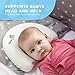 Baby Head Shaping Pillow with 2 Bamboo Pillowcases for Newborns prevent flat head syndrome (Plagiocephaly),Rolling Over. Made of Premium Memory Foam Perfect Shower Gift.