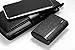 Zilu Milano Premium Leather 9000mAh Dual USB Portable Charger External Battery Pack Backup Power Bank with 2.1A Output for Smart Phones and Tablets - Black