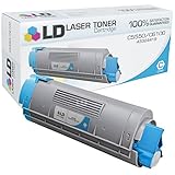LD © Compatible Okidata 43324419 / Type C8 Cyan Laser Toner Cartridge for OKI C5550n MFP, C6100dn, C6100dtn, C6100hdn, & C6100n