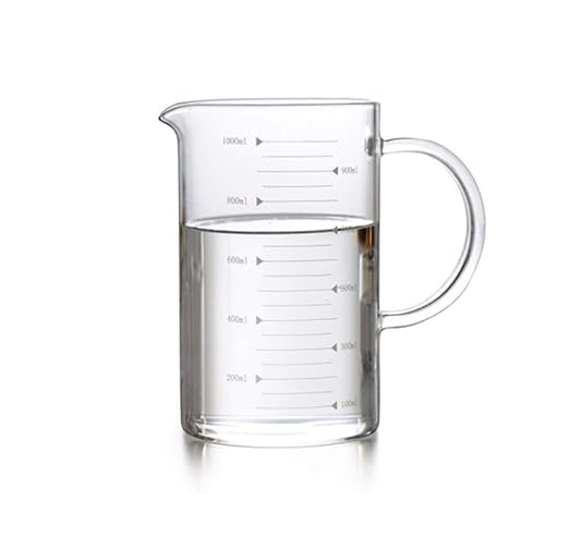 Compra HENG Taza medidora, Escala de Vidrio, Taza de Leche para ...