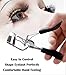 BEAKEY Eyelash Curler with 6 Pcs Refill Pads, Spring Loaded Lash Curler with No Pain Design, Shape Gorgeous & Natural Looking Eyelashes in Seconds
