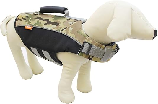 camo dog life jacket