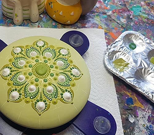 Rock Mold - Rock painting stencil - Silicone rock mold to make large perfectly smooth shape for Stone Art, Crafts, Dotting Mandala art - Happy Dotting Company - Design #4