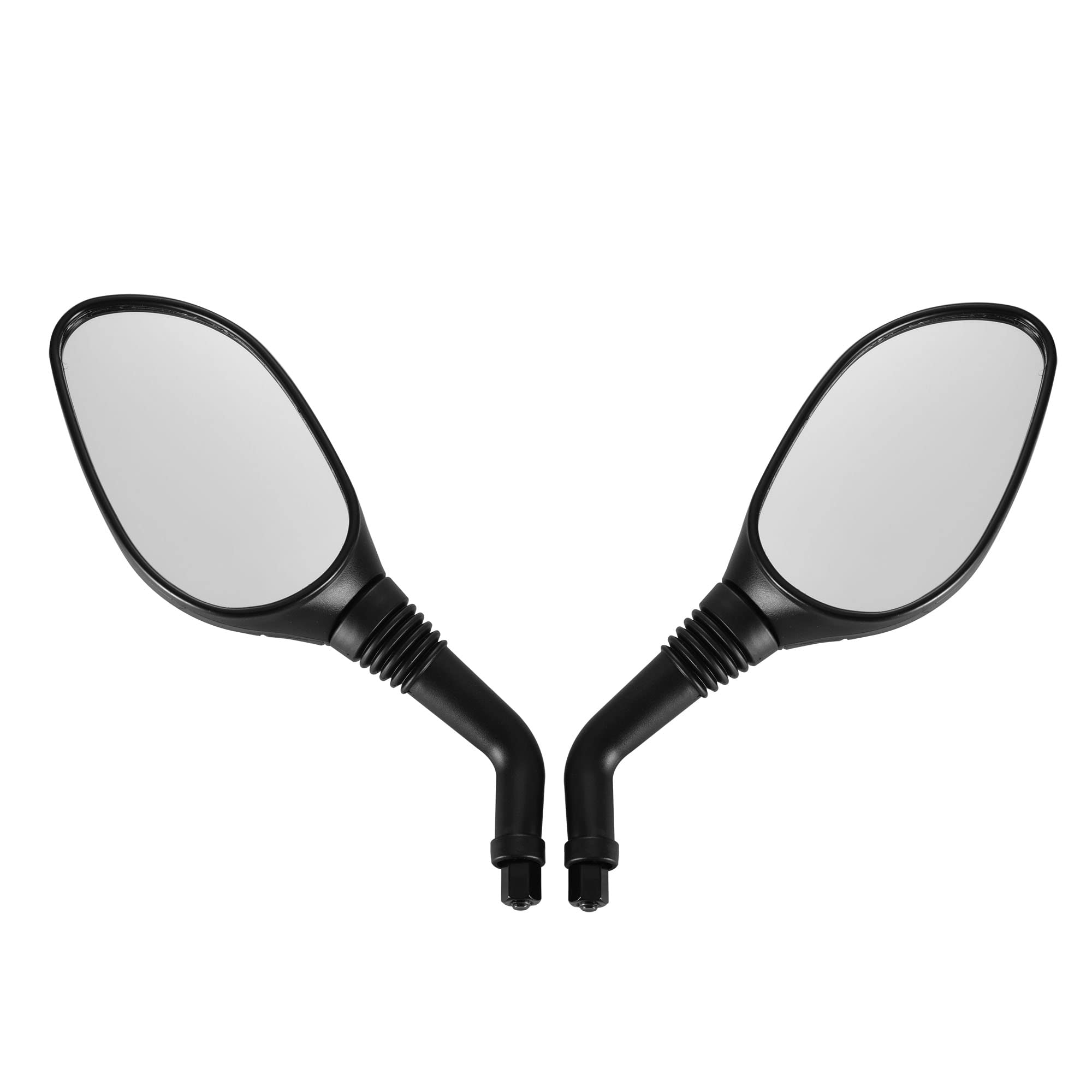 WOOSTAR 8mm Wide Side View Mirror Replacement for GY6 TaoTao 50cc 125cc 150cc 250cc Scooter Moped Motorcycle Black Pack of 2