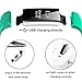 Fitness Tracker, Waterproof Activity Tracker Heart Rate Monitor Bluetooth Smart Watch Bracelet Wristband Sleep Monitor Pedometer with Replacement Strap for Android and IOS Smartphone (black-green)