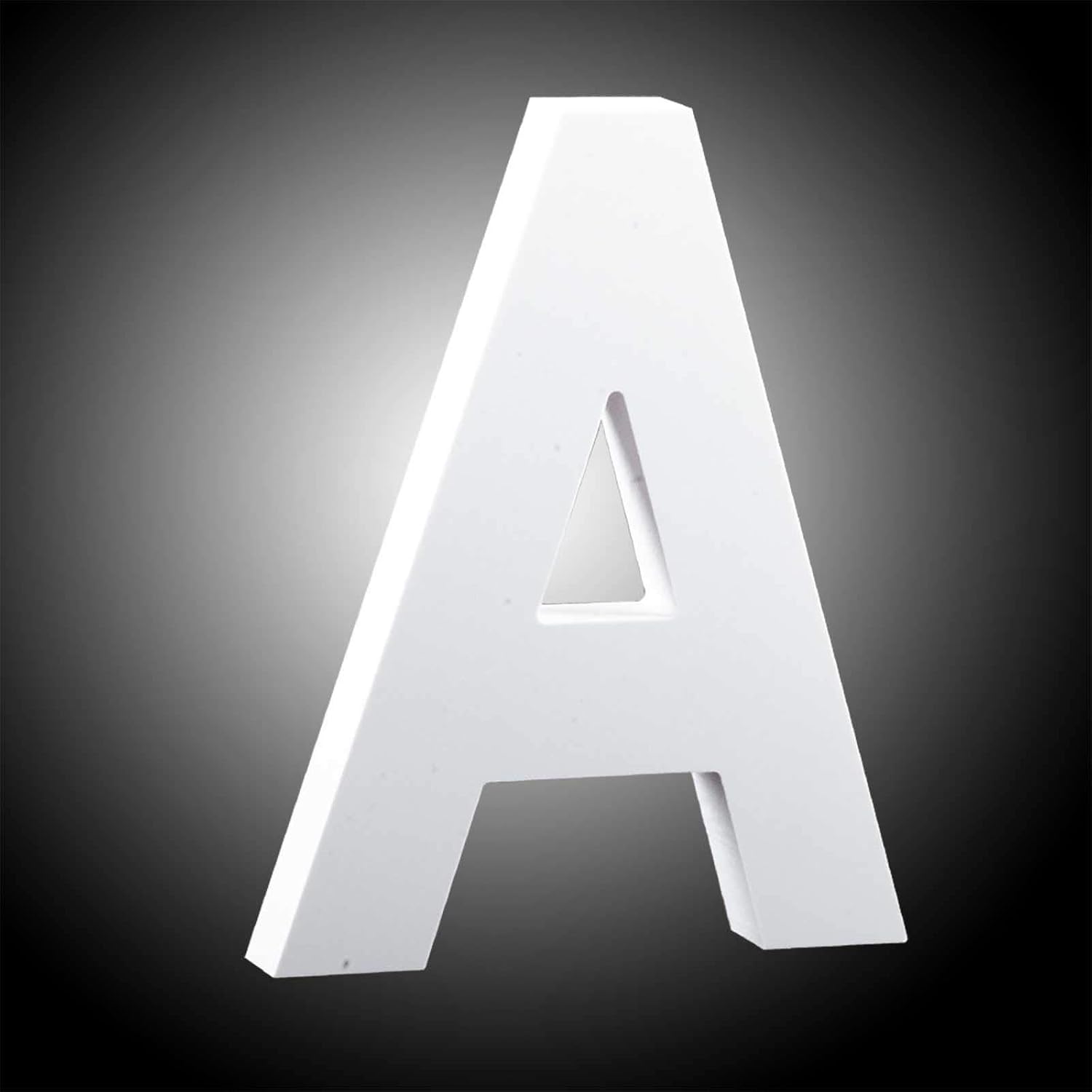 GAKA White Wood Letter A Wall Letters Number Marquee Alphabet DIY Block Words Sign Hanging Decor Letter for Home Bedroom Office Wedding Party Decoration