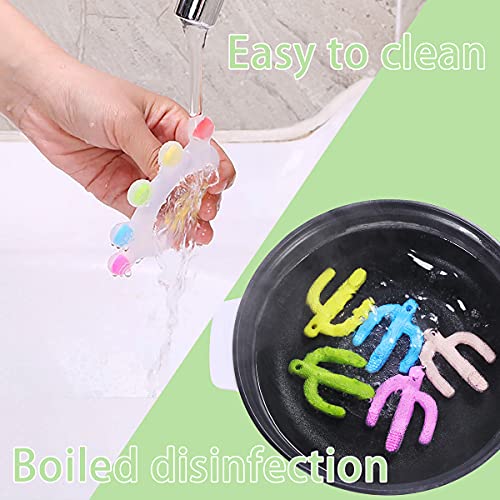 Candy Crown and Cactus Baby Teething Toys Set,for Newborn Infants and Toddlers,Self-Soothing Pain Relief Soft Silicone Teether and Training Toothbrush for Babies, Soothes Babies Sore Gums