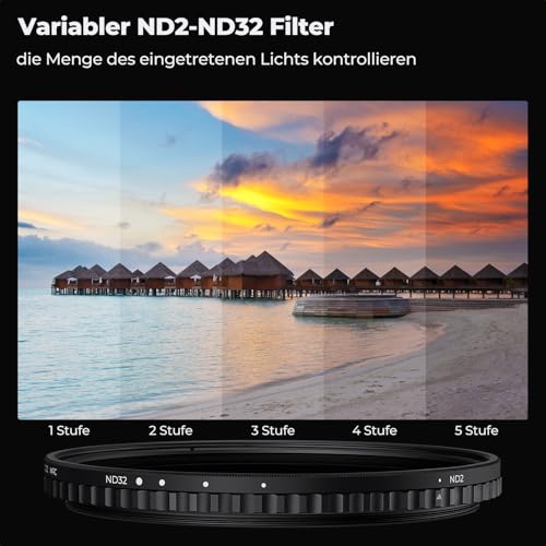 K&F Concept ND2-ND32 Neutral Density Filter
