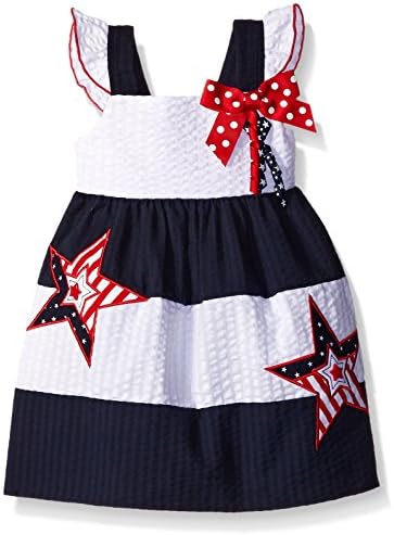 Baby Goodlad Little Girls' Americana Seersucker Sundress, Navy, 24 Months