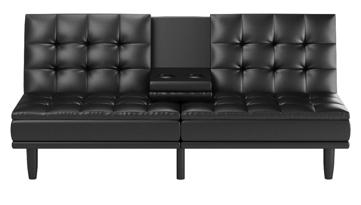 mainstays memory foam pillowtop futon