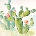 Roaring Brook Lovely Watercolor-Style Desert Cactus Print Set by Cynthia Coulter; Three 12x12in Unframed Paper Posters