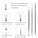 Blackhead Acne Remover Kit, Aooher 9pcs Stainless Steel Blemish and Comedones Extractor Tool Set for Treating Blackhead Whitehead Acne Pimples