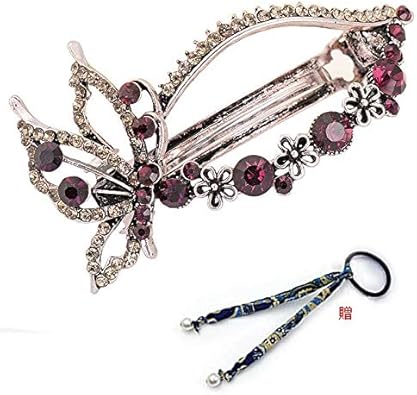 Amazon Nc Coeusバレッタ 髪飾り キラキラ ラインストーン ヘア