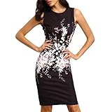 Women Party Dress, Misaky Sleeveless Bodycon Ladies Evening Dress (M, Black)