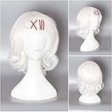 New Anime Tokyo Ghoul Juuzou Suzuya Wig Short Curly White Color Cosplay Wig