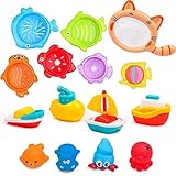 Bath Pool Water Table Toys for 1-2 Year Old Boys Girls Kids Toddlers Baby
