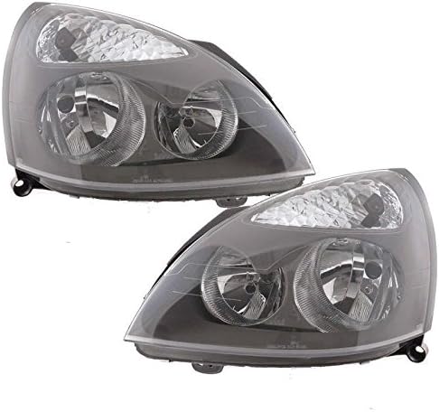 RENAULT CLIO MK2 11/2005-5/2009 HEADLIGHTS HEADLAMPS 1 PAIR O/S & N/S