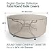 Budge P5A23PM1 English Garden Round Patio Table Cover Heavy Duty and Waterproof, Large, Two-Tone Tan
