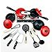 happu-store 1Set Kids Play House Toy Kitchen Utensils Pots Cooking Food Dishes Fun Cookware