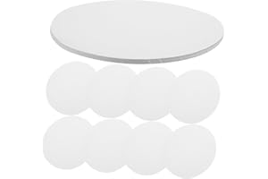DOITOOL Lot de 40 feuilles de papier cartonné rond pour peinture à faire soi-même, papier à croquis, compatible avec crayon à