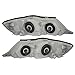 Brock Replacement Driver and Passenger Headlights Headlamps Compatible with Avalon 81150-AC040 81110-AC040