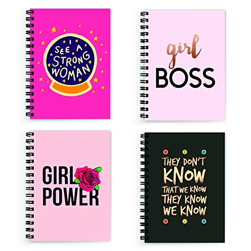 VPRINT QUALITY Combo Pack of Notebook Girls Notebook Gratitude Journal Size A5 160 Pages 100 GSM Pack of 4 pc