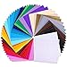 Prime Vinyl Permanent Self Adhesive Vinyl Sheets, 12” x 12” 60 Assorted Colors Pack with 10 Transfer Tape,Adhesive Backed Vinyl Paper for Weeding Machine, Craft Cutter Machine, Printers, Letters