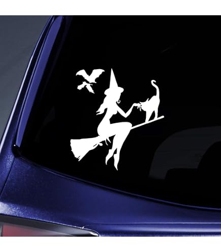 "Beautiful Witch Celestial Magical" Vinyl Sticker - Waterproof Decal For Laptop, Car, Water Bottle (12-Pack)