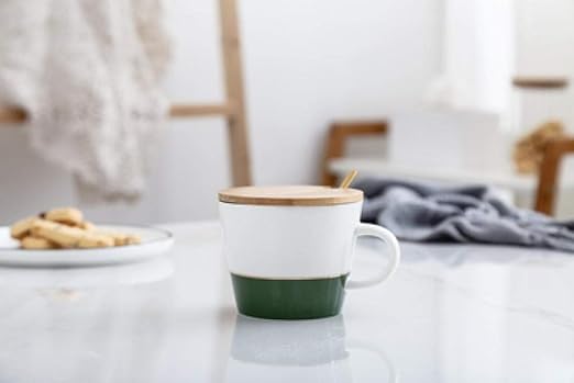 QIJIE Taza de café con Leche Taza de Agua Potable Taza de cerámica ...