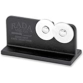 Rada Cutlery Quick Edge Knife Sharpener (R119) | 3.5" x 2" Stainless Steel Wheels
