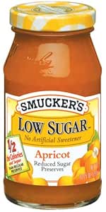 Smucker's Low Sugar? Reduced Sugar Apricot Preserves, 10.2500-Ounce