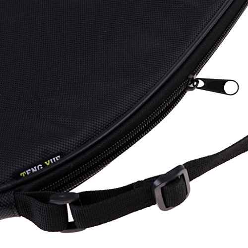 Dolity Waterproof Squash Racquet Bag Squash Racket Cover with Hanging Buckle Color Optional - Black, 71x25cm