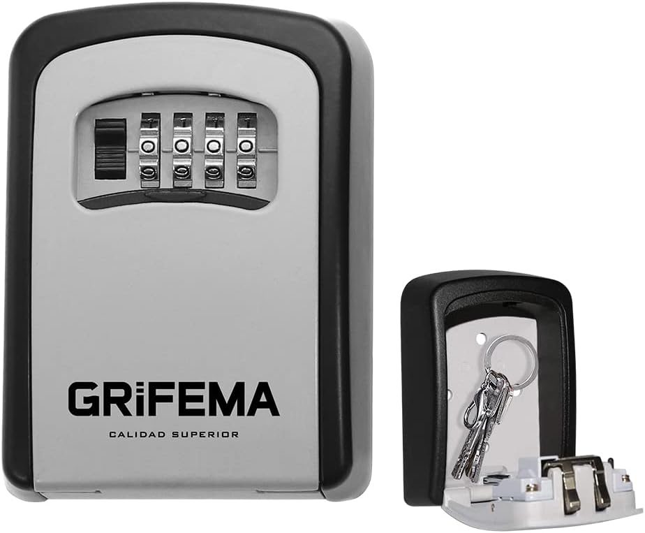 Grifema GA1003 Key Safe Wall Mounted Large Capacity 4 Digit Password Gray