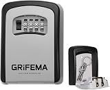 Grifema GA1003 Key Safe Wall Mounted Large Capacity 4 Digit Password Gray