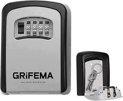 Grifema GA1003 Key Safe Wall Mounted Large Capacity 4 Digit Password Gray