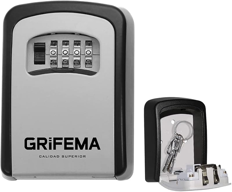 Grifema GA1003 Key Safe Wall Mounted Large Capacity 4 Digit Password Gray
