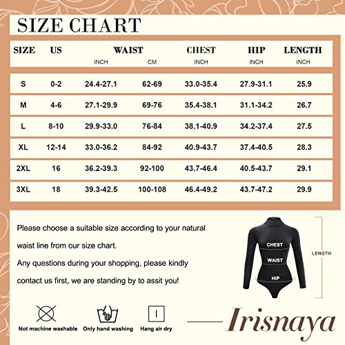 Irisnaya Shapewear Bodysuit Waist Trainer for Women Body Shaper Sexy