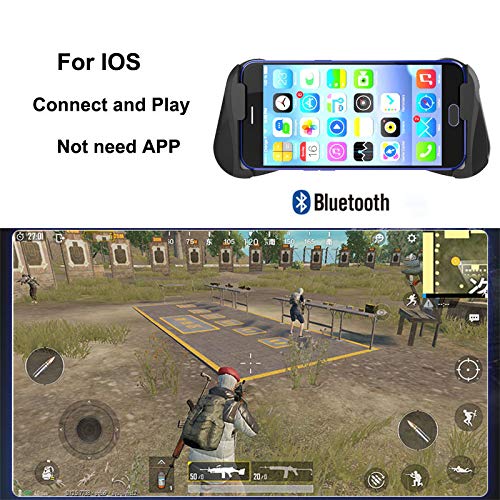 OUYAWEI Bluetooth 4.0 Gamepad PUBG Controller PUBG Mobile Triggers Joystick Wireless Joypad for iPhone Xs Android Tablet