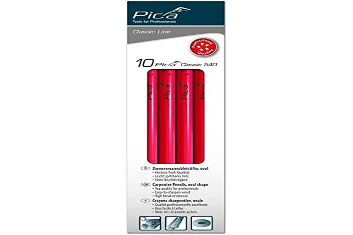 PICA 540/24 - Caja con 10 lápices de Carpintero de 24 cm