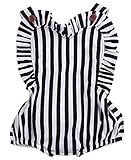 Baby Girl Girls Todder Striped White and Black Romper Outfit Clothes Bodysuits (12-18 Months)