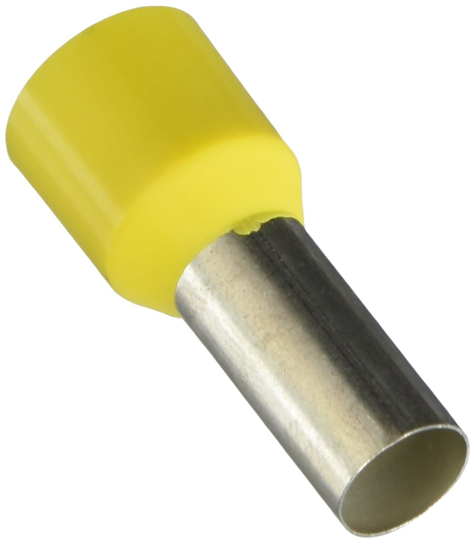 Nedelko 69470088 Pre-insulated Copper Terminals 25 sq. mm/N/16 mm, Yellow (Pack of 50)