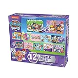 Nickelodeon Paw Patrol Girls 12 Puzzle Pack (24 Pieces)