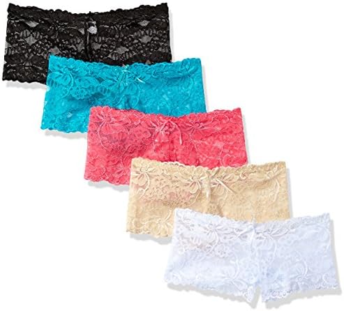 moonlight elves 5-Pack Boyshort Panties Women Lace Underwear - Briefs Panty