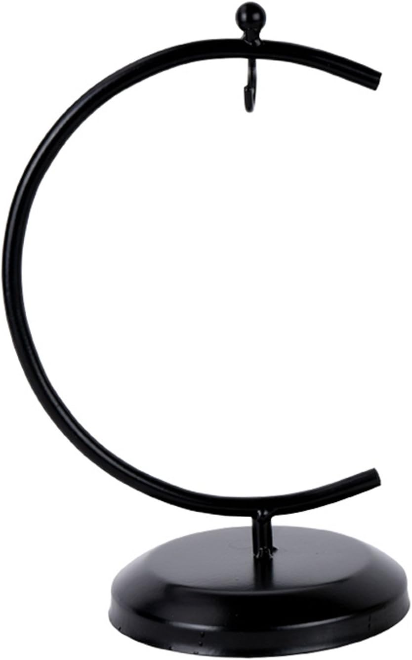 AUTOARK Glass Vase Plant Terrarium with Black Metal Stand,Ornament Display Stand,Office Desktop Potted Stand,Home & Office Decor Accent,1 Globe,APT-001: Garden & Outdoor