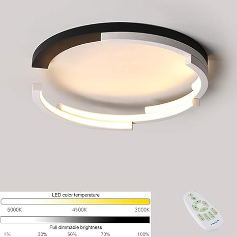 Anillo de luz de techo LED dormitorio, Lámparas de diseño moderno