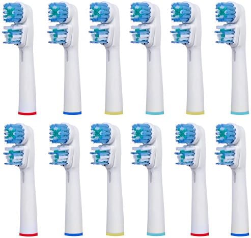 12 pcs Replacement Brush Heads Compatible with Oral-B Electric Toothbrush - Model SB-417A/EB417-4 - Works with all Oral B Brush Handles (except for Sonic models) - by FolksCare(TM)