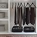 5-Piece Travel Packing Cubes - Premium Rolling and Carryon Luggage Organizer - Black