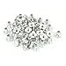 uxcell 50Pcs Zinc Plated 1/4